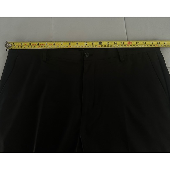Mens Black Greg Norman Performance Dress Golf Pants 38x27 Professionally Hemmed - Picture 3 of 7